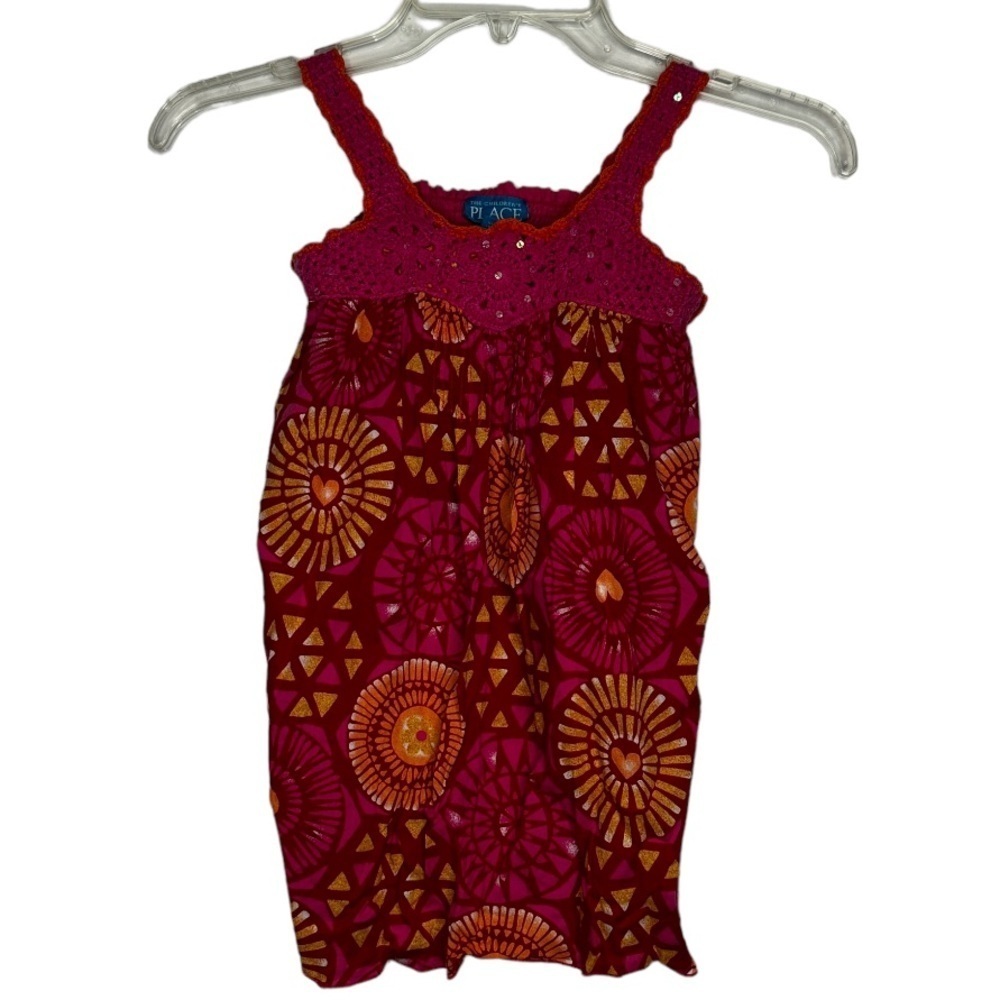Theβ Children's Place Cotton Crocheted Sundress Top